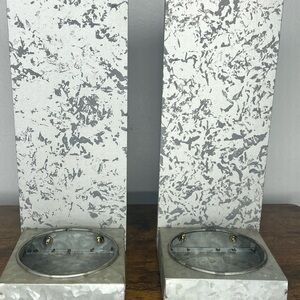 Pier 1 Gray and Silver Wall Candle Holders